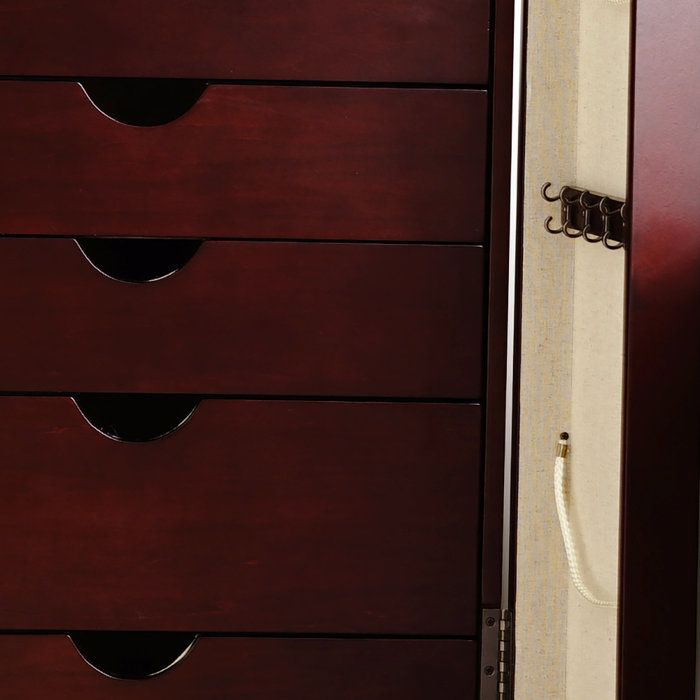 Birch Lane™ Maddox 19'' Wide Freestanding Jewelry Armoire with Mirror